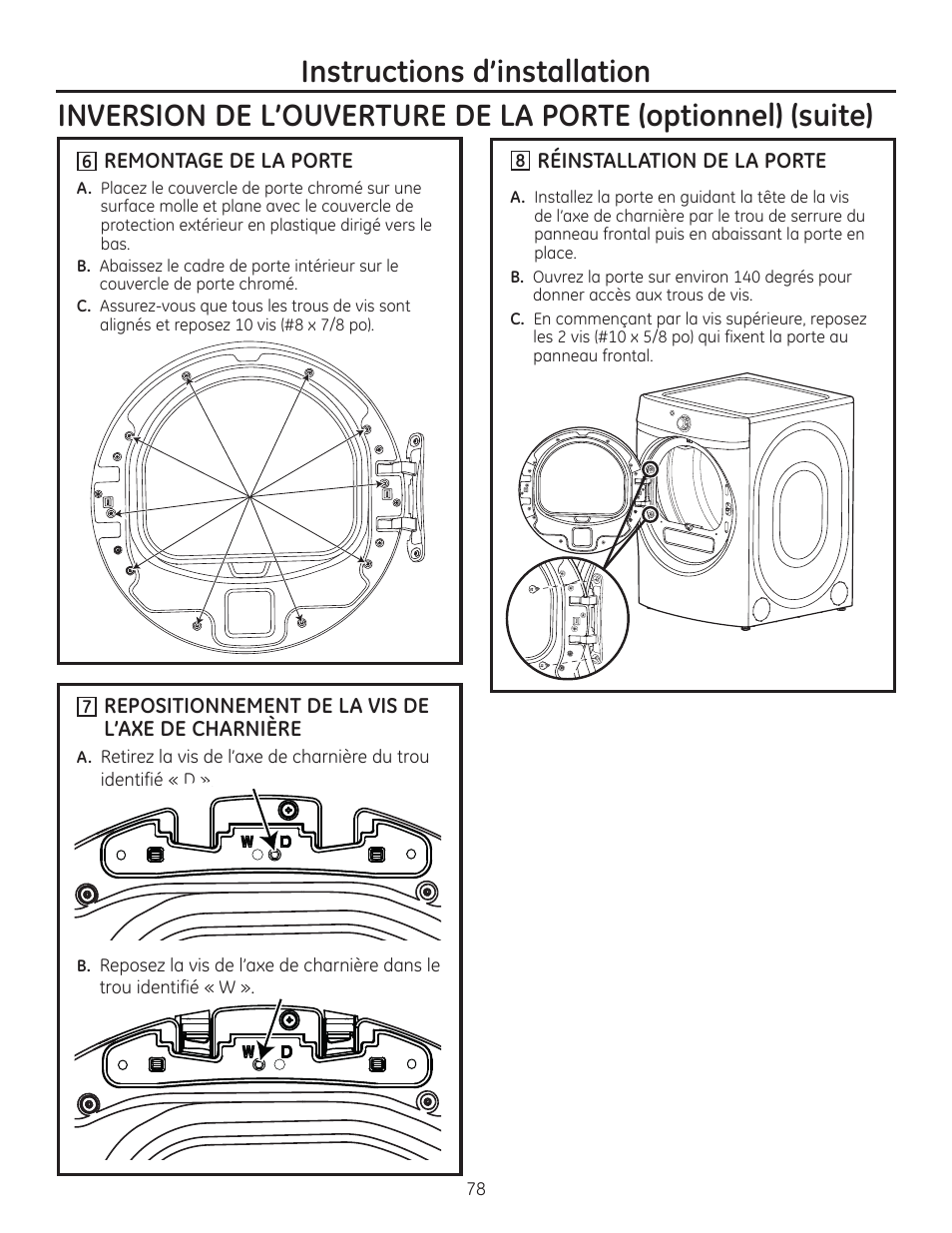 GE GFDR480GFWW User Manual | Page 78 / 144
