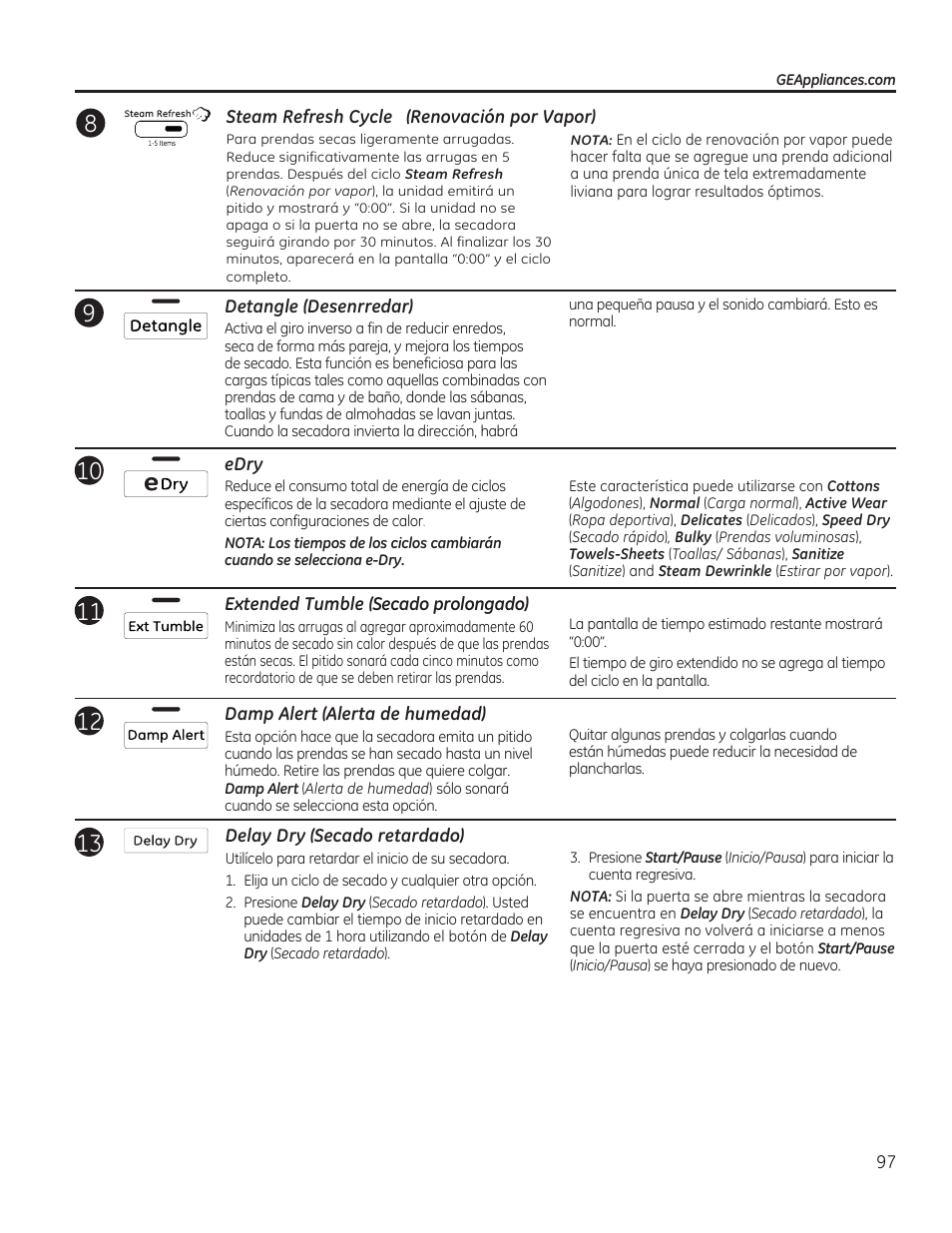 GE GFDR480GFWW User Manual | Page 97 / 144