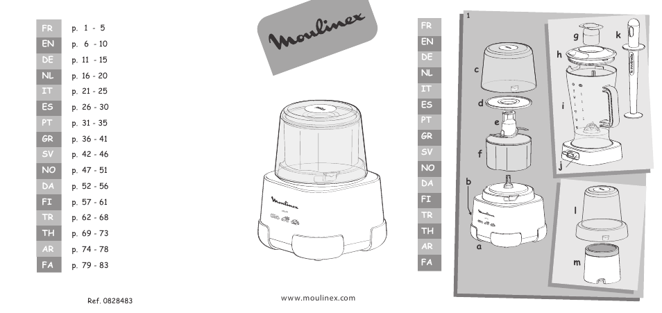 Moulinex LA MOULINETTE DP700G User Manual | 84 pages