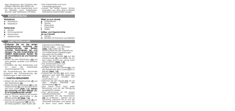 Moulinex LA MOULINETTE DP700G User Manual | Page 14 / 84