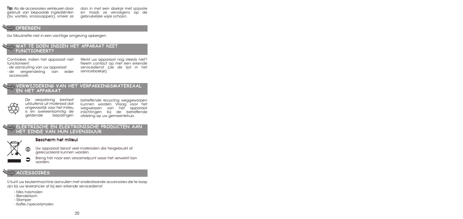 Moulinex LA MOULINETTE DP700G User Manual | Page 22 / 84