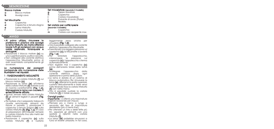 Moulinex LA MOULINETTE DP700G User Manual | Page 24 / 84