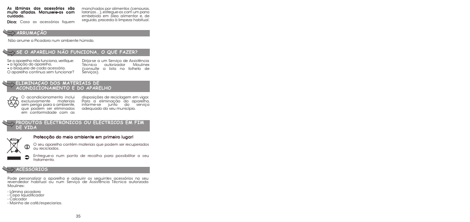 Moulinex LA MOULINETTE DP700G User Manual | Page 37 / 84