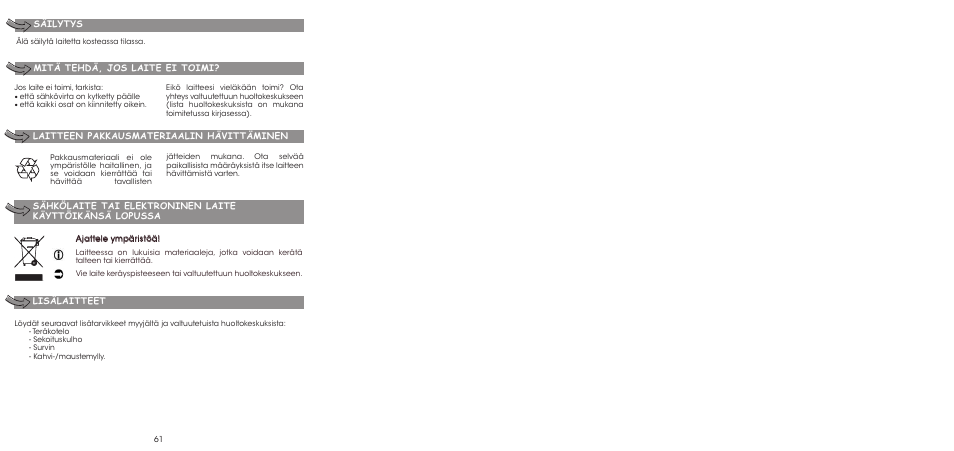 Moulinex LA MOULINETTE DP700G User Manual | Page 63 / 84