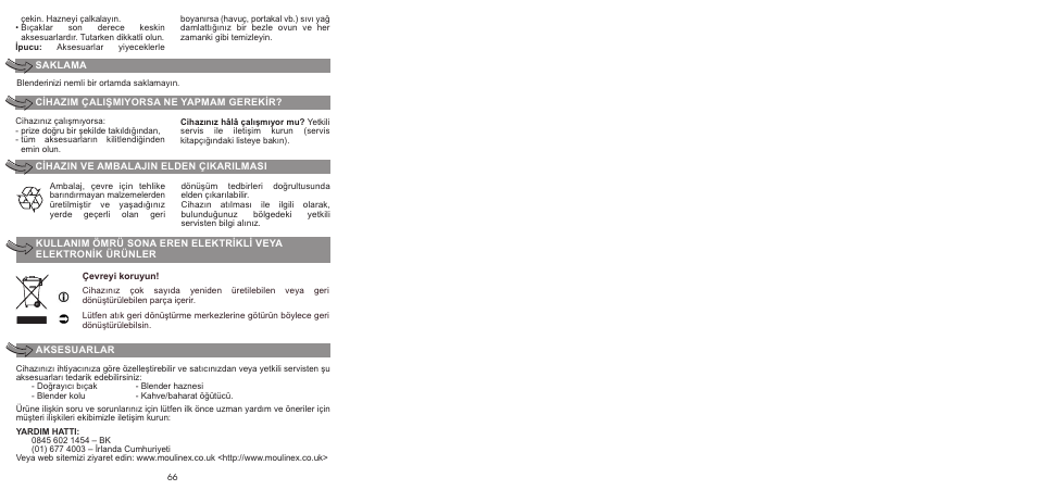 Moulinex LA MOULINETTE DP700G User Manual | Page 68 / 84