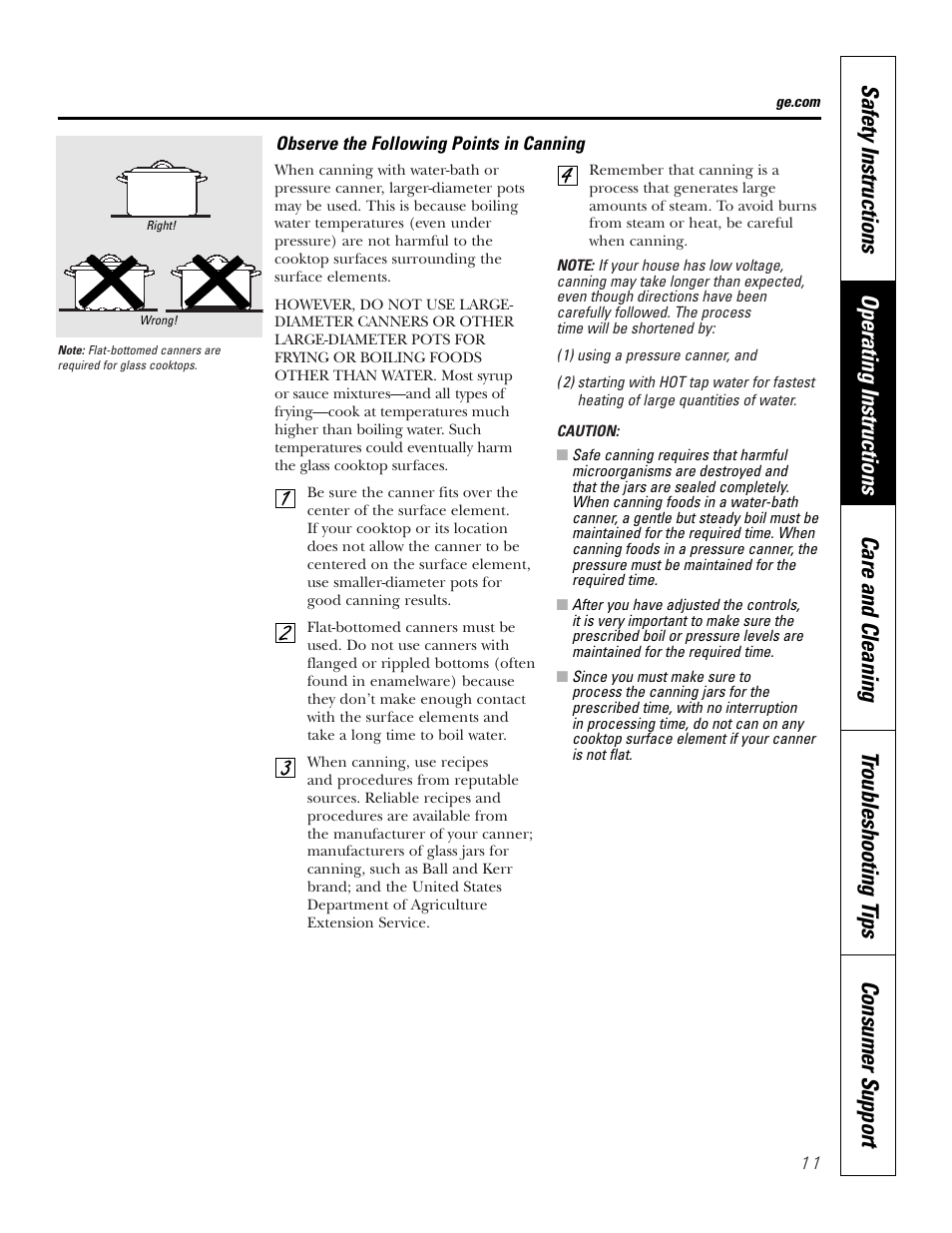 GE PP945SMSS User Manual | Page 11 / 40