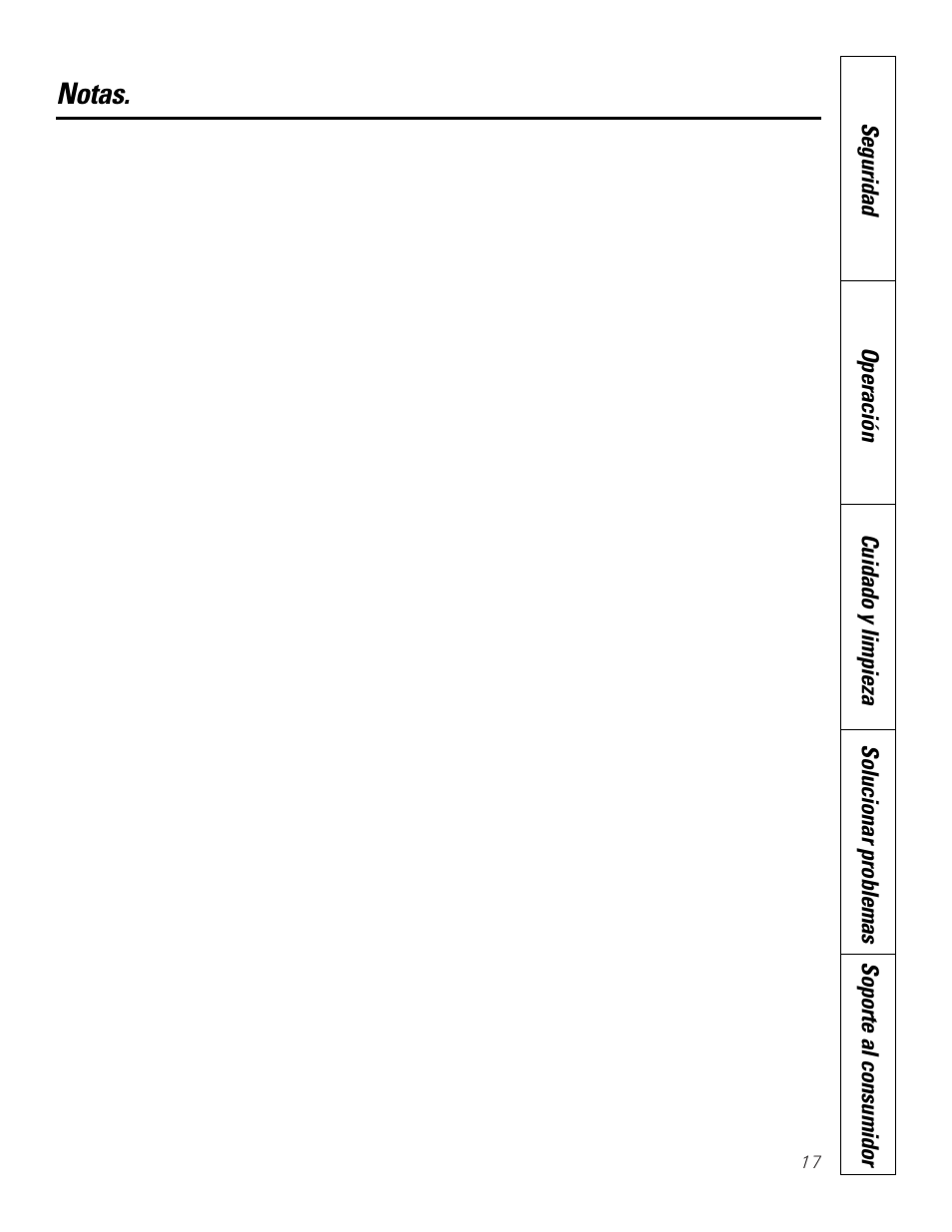 Notas | GE PP945SMSS User Manual | Page 37 / 40