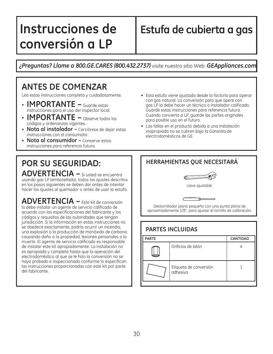 Instrucciones de, Frqyhuvlyqd/3, Estufa de cubierta a gas | GE PGP990SENSS User Manual | Page 70 / 80