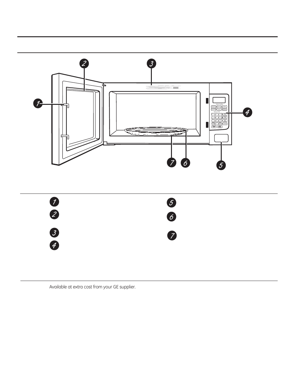 Features of the oven, About the features of your microwave oven, Optional accessories | GE PEM31DFBB User Manual | Page 11 / 52