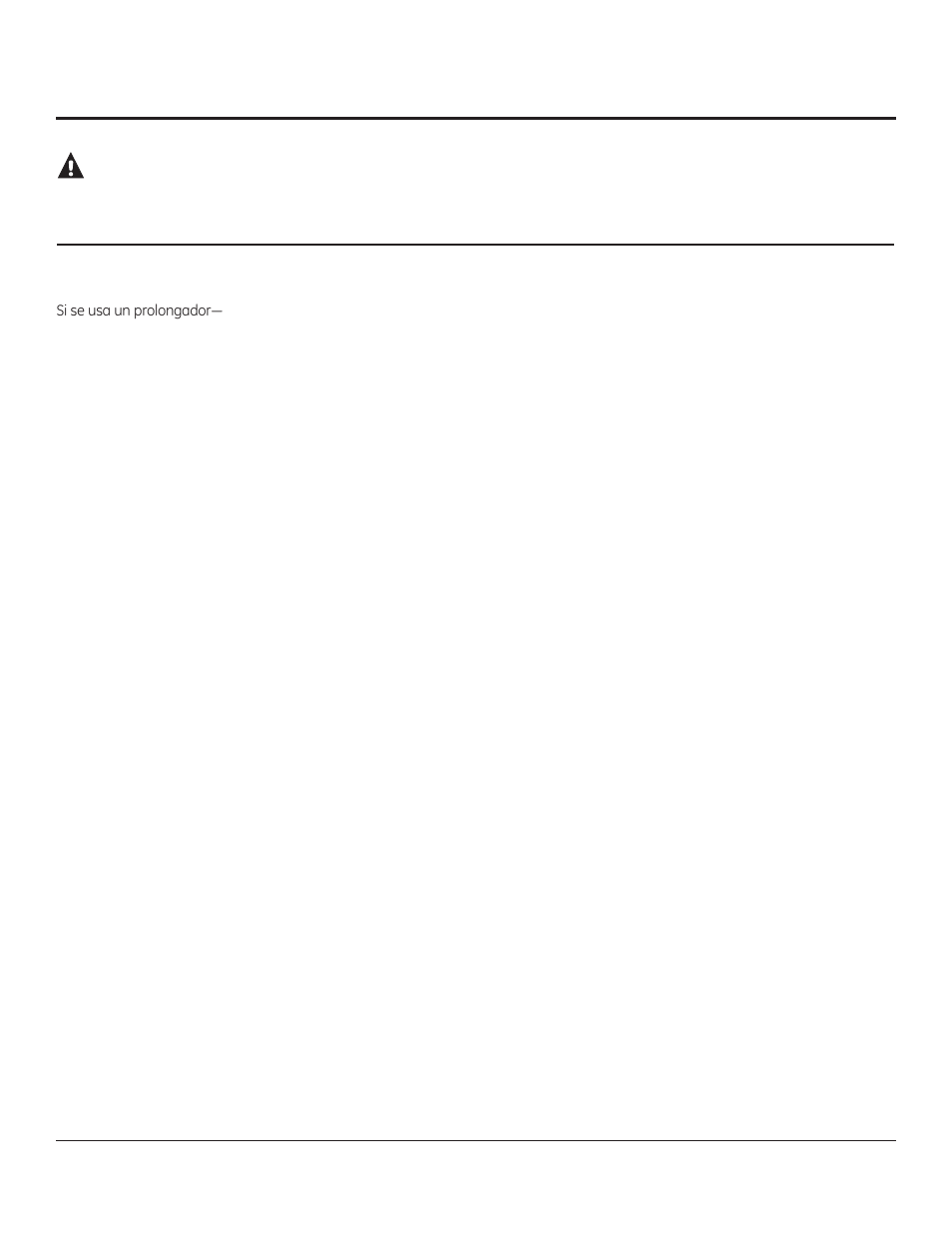 Advertencia, Guarde estas instrucciones, Prolongadores | GE PEM31DFBB User Manual | Page 34 / 52