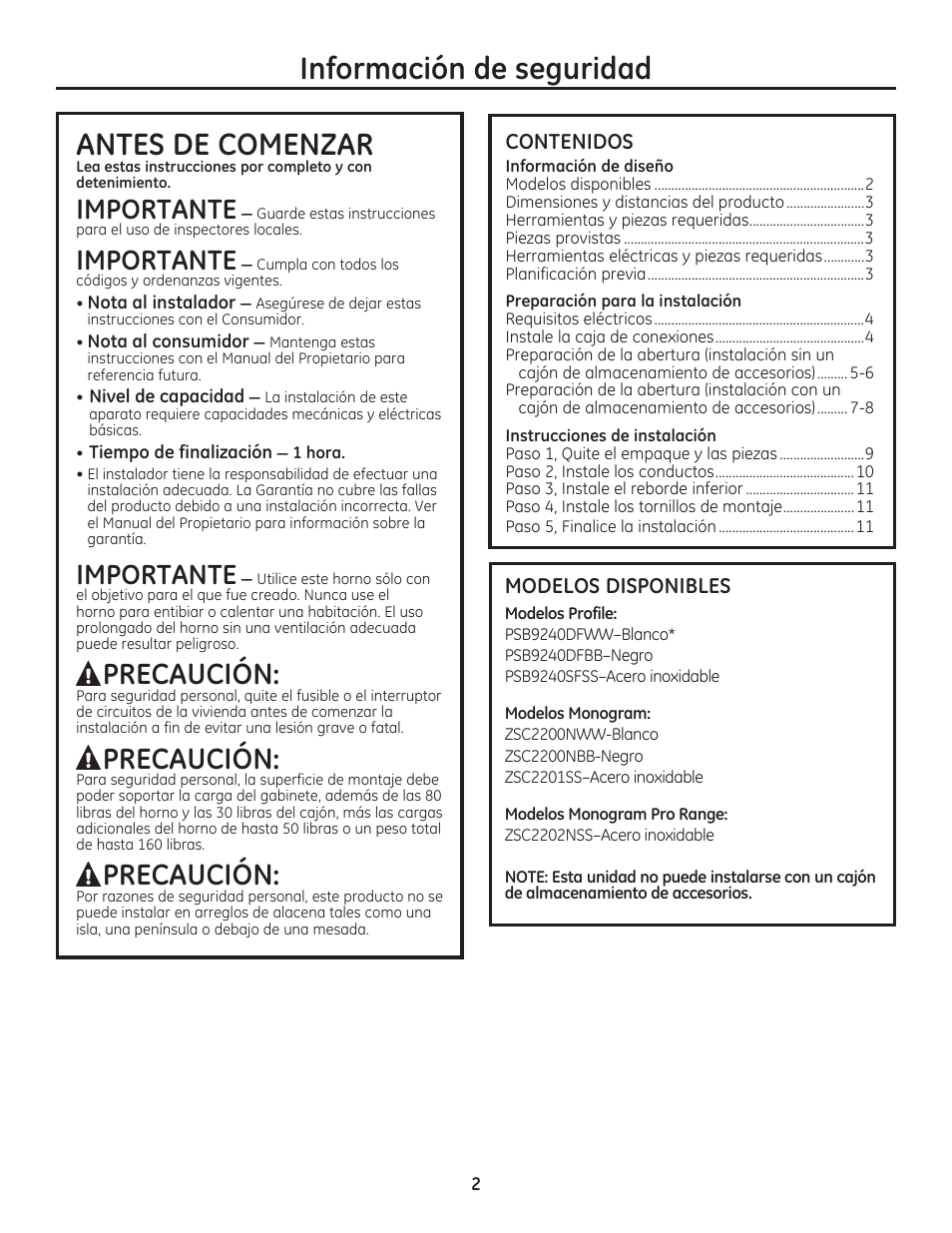 GE PSB9240SFSS User Manual | Page 18 / 32