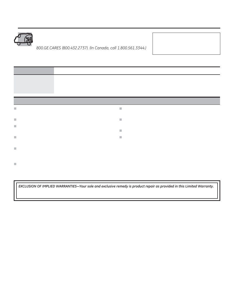 Ge electric cooktop warranty | GE JP256BMBB User Manual | Page 24 / 72