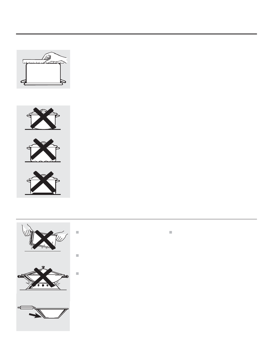 Cómo seleccionar los tipos de utensilios | GE JP256BMBB User Manual | Page 56 / 72