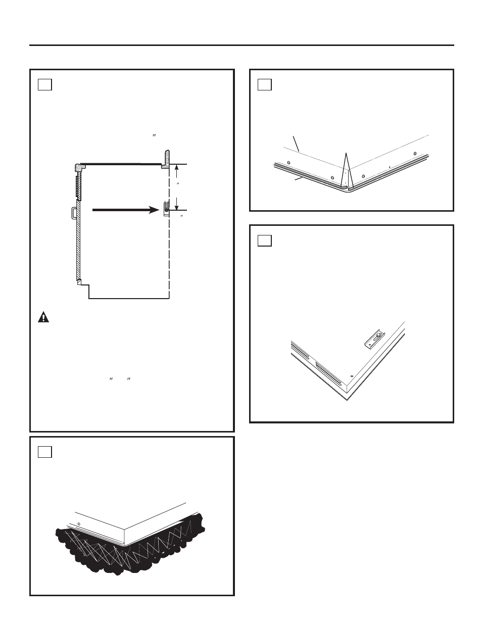 Importante, Instalación de la caja de empalmes, Protección de la superficie de la estufa | Aplique la cinta de espuma, Localice las partes de montaje | GE JP256BMBB User Manual | Page 65 / 72