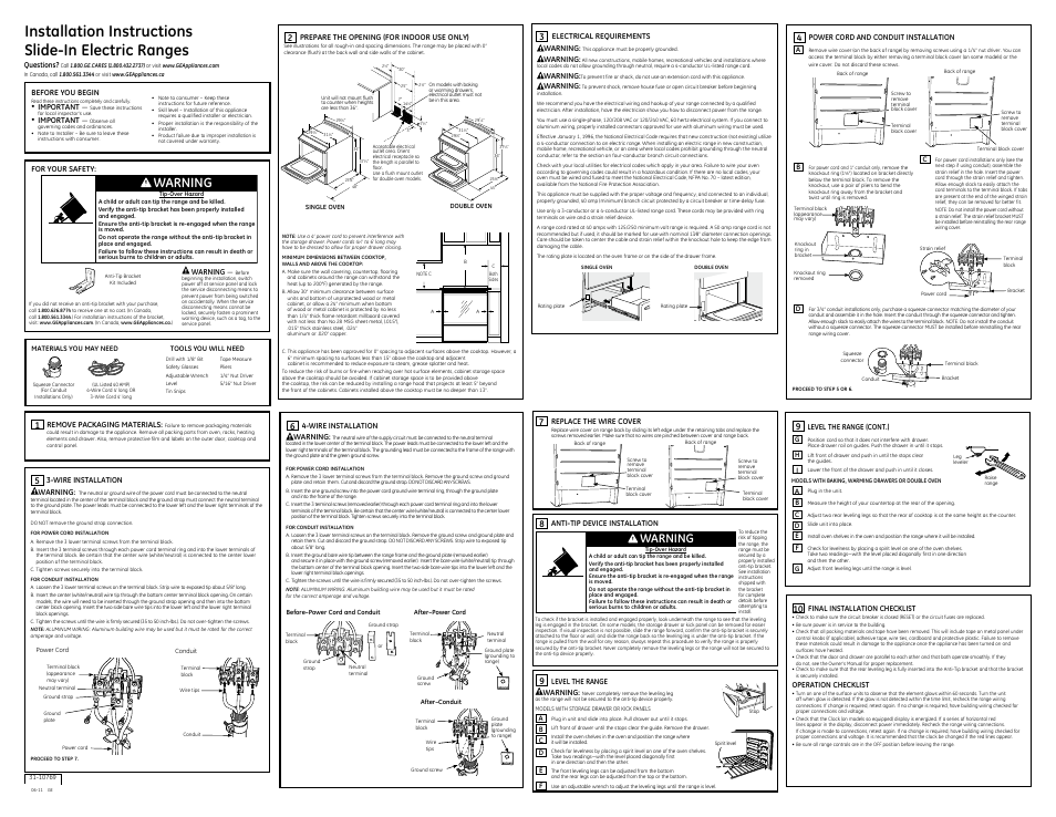 GE PHS920SFSS User Manual | 2 pages