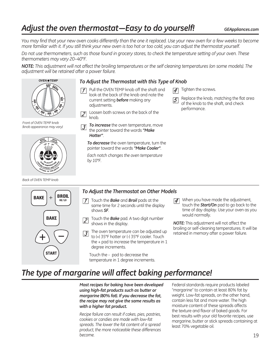 Gmxvwwkhryhqwkhuprvwdw³(dv\wrgr\rxuvhoi | GE JAS02SNSS User Manual | Page 19 / 88