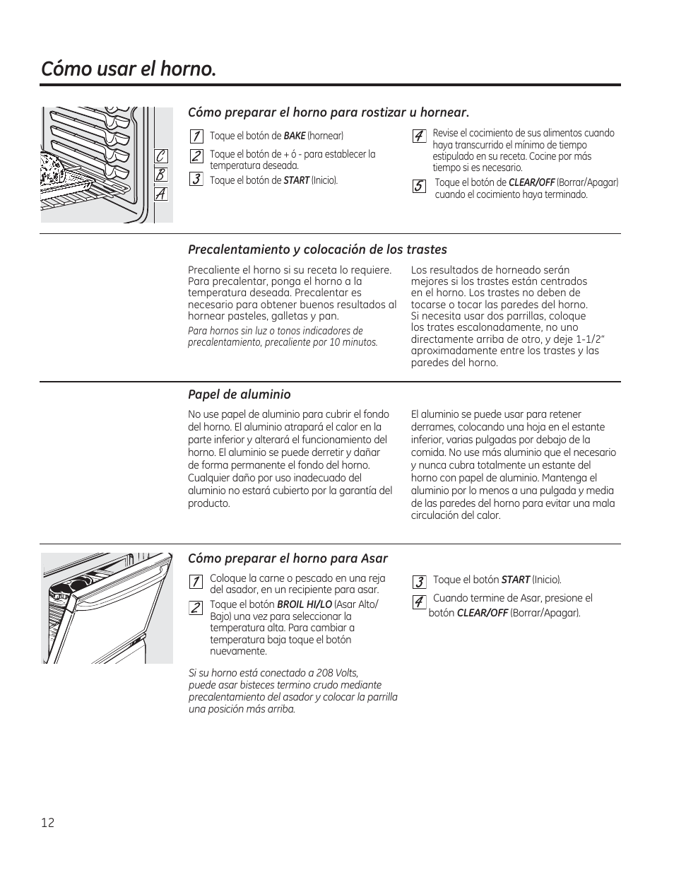 Cómo usar el horno | GE JAS02SNSS User Manual | Page 56 / 88