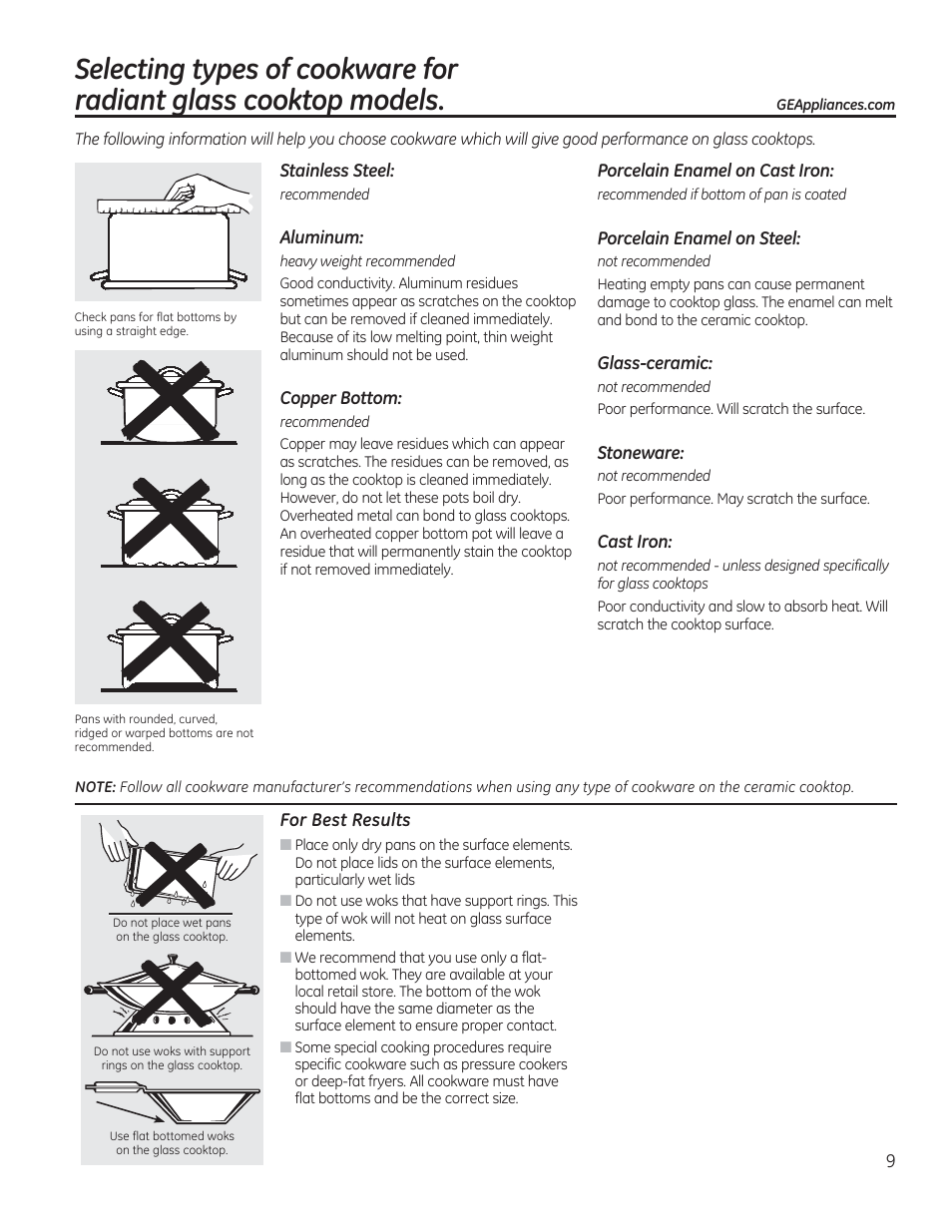 GE JAS02SNSS User Manual | Page 9 / 88