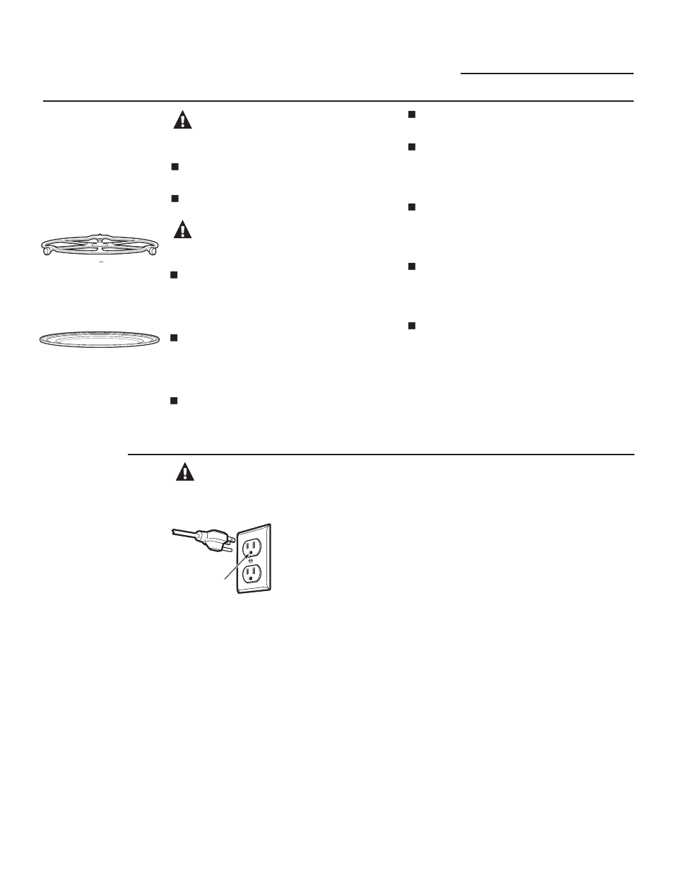 Precaución: riesgo de quemaduras, Precaución: riesgo de fuego, Advertencia | Instrucciones de conexión a tierra | GE PSA9120DFWW User Manual | Page 48 / 80