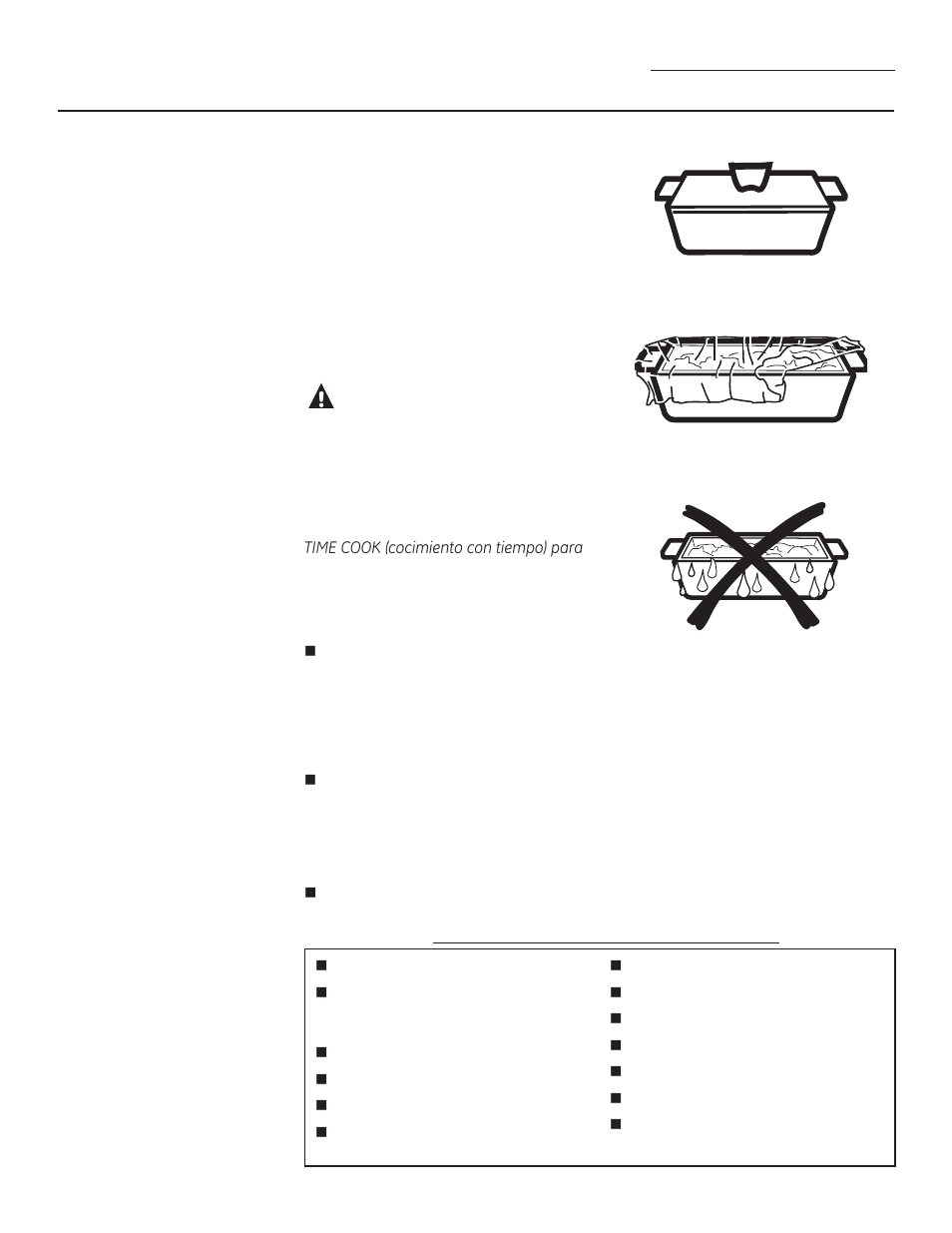 Advertencia: riesgo de fuego | GE PSA9120DFWW User Manual | Page 67 / 80