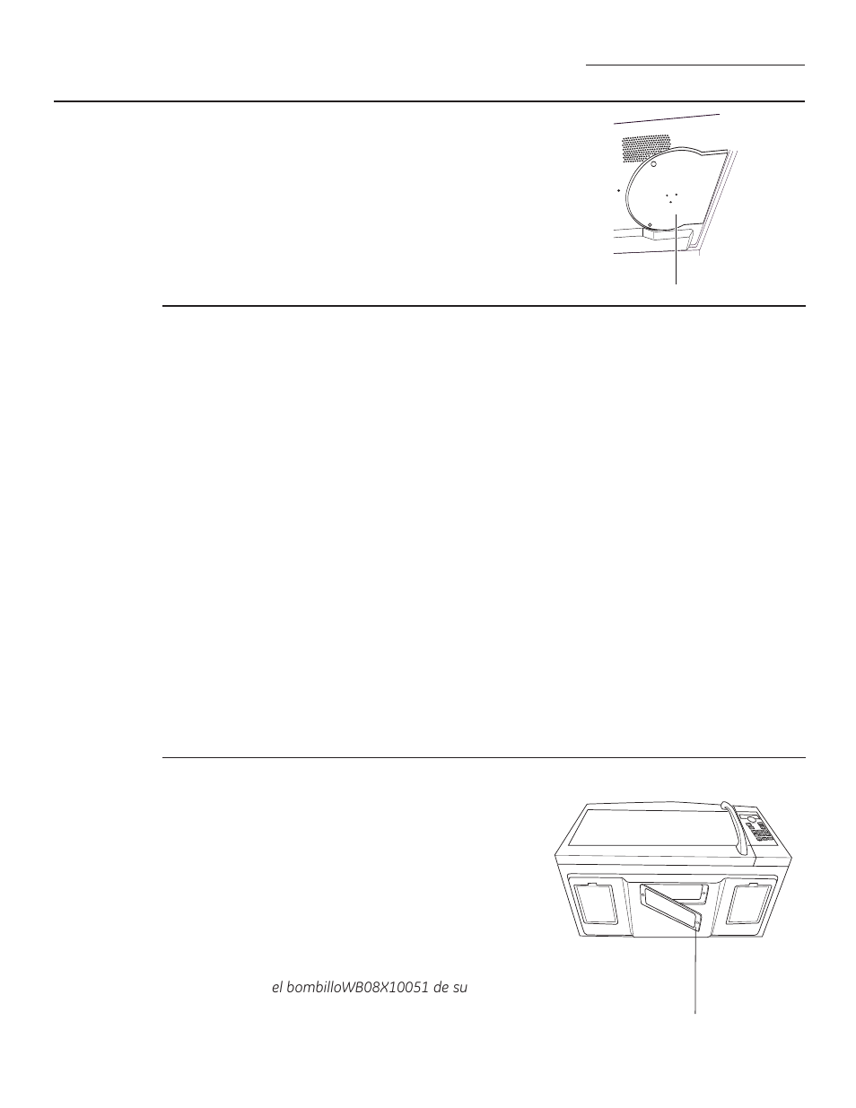 Cuidado y limpieza, Cómo reemplazar la luz de superficie, Cómo limpiar el exterior del horno | Lámina de mica | GE PSA9120DFWW User Manual | Page 74 / 80