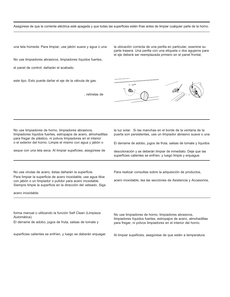 Panel de control y perillas, Interior del horno | GE C2S985SETSS User Manual | Page 53 / 64