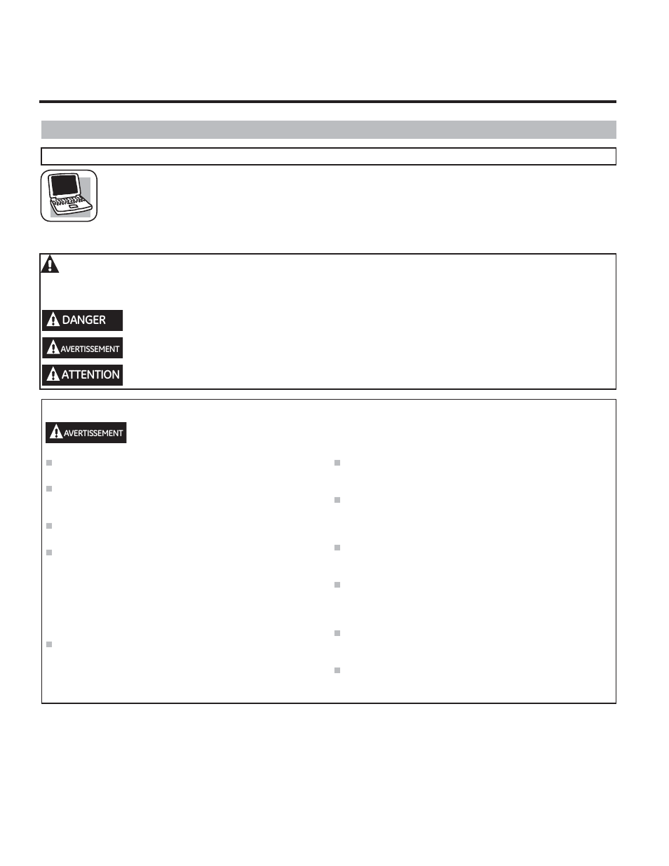 Site internet d’électroménagers ge, Sécurité | GE GML04GAEBS User Manual | Page 14 / 40