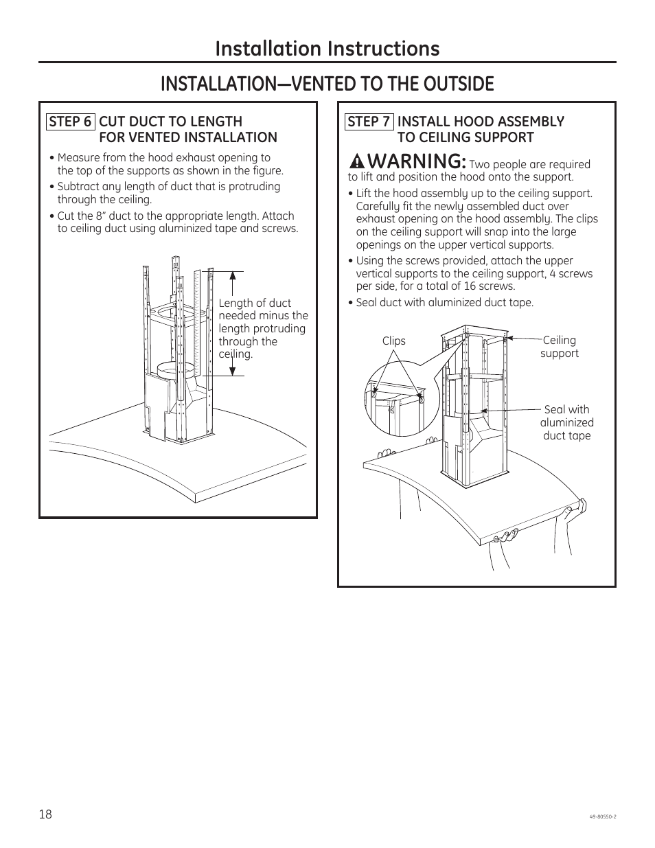 Warning | GE PV977NSS User Manual | Page 18 / 60