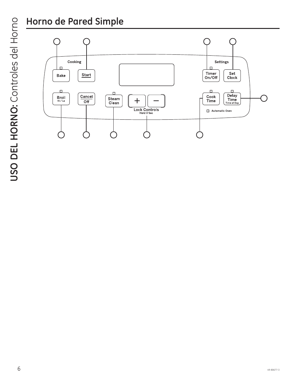 Uso del horno: contr oles del horno, Horno de pared simple | GE JT1000SFSS User Manual | Page 22 / 32