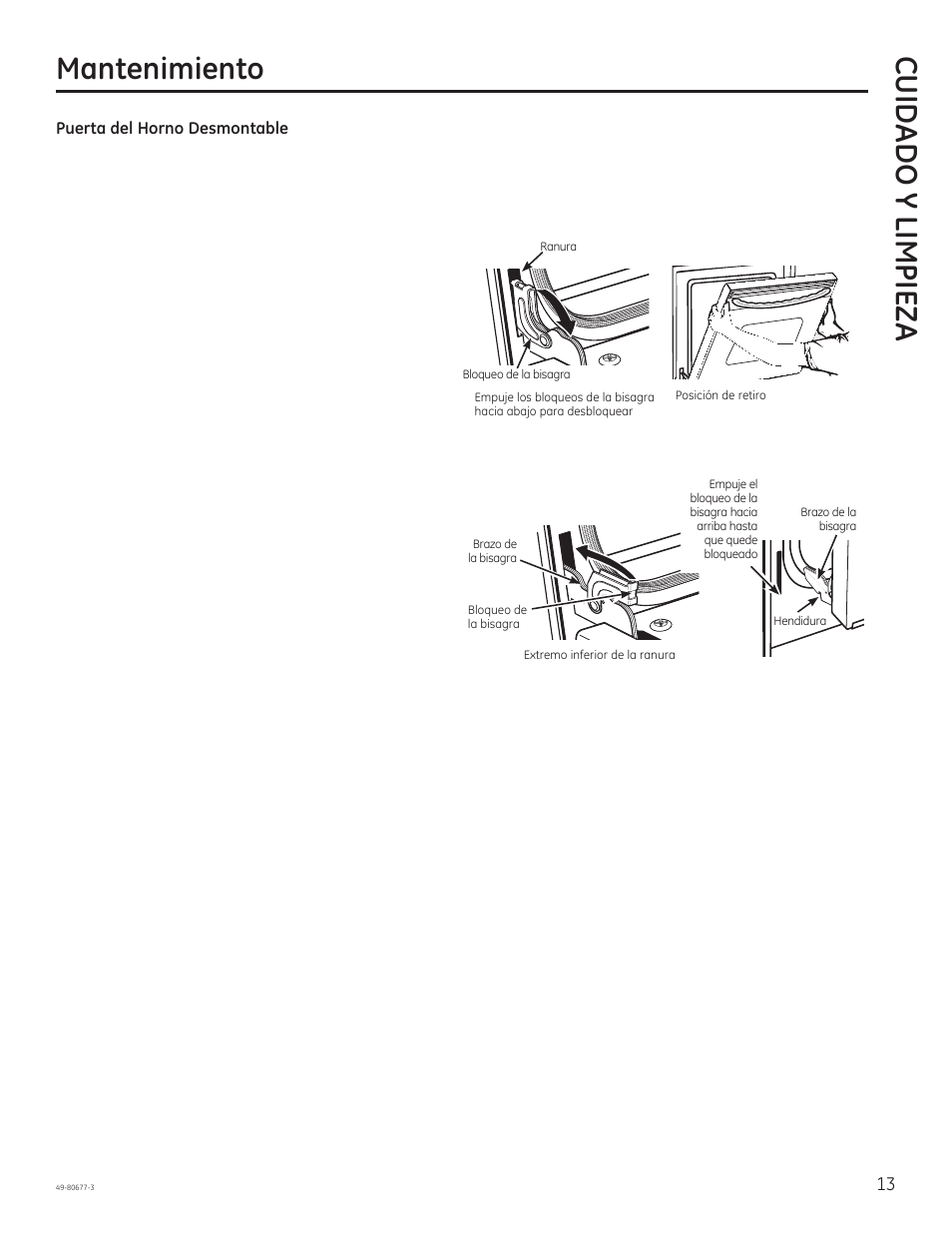 Cuid ado y limpieza mantenimiento | GE JT1000SFSS User Manual | Page 29 / 32