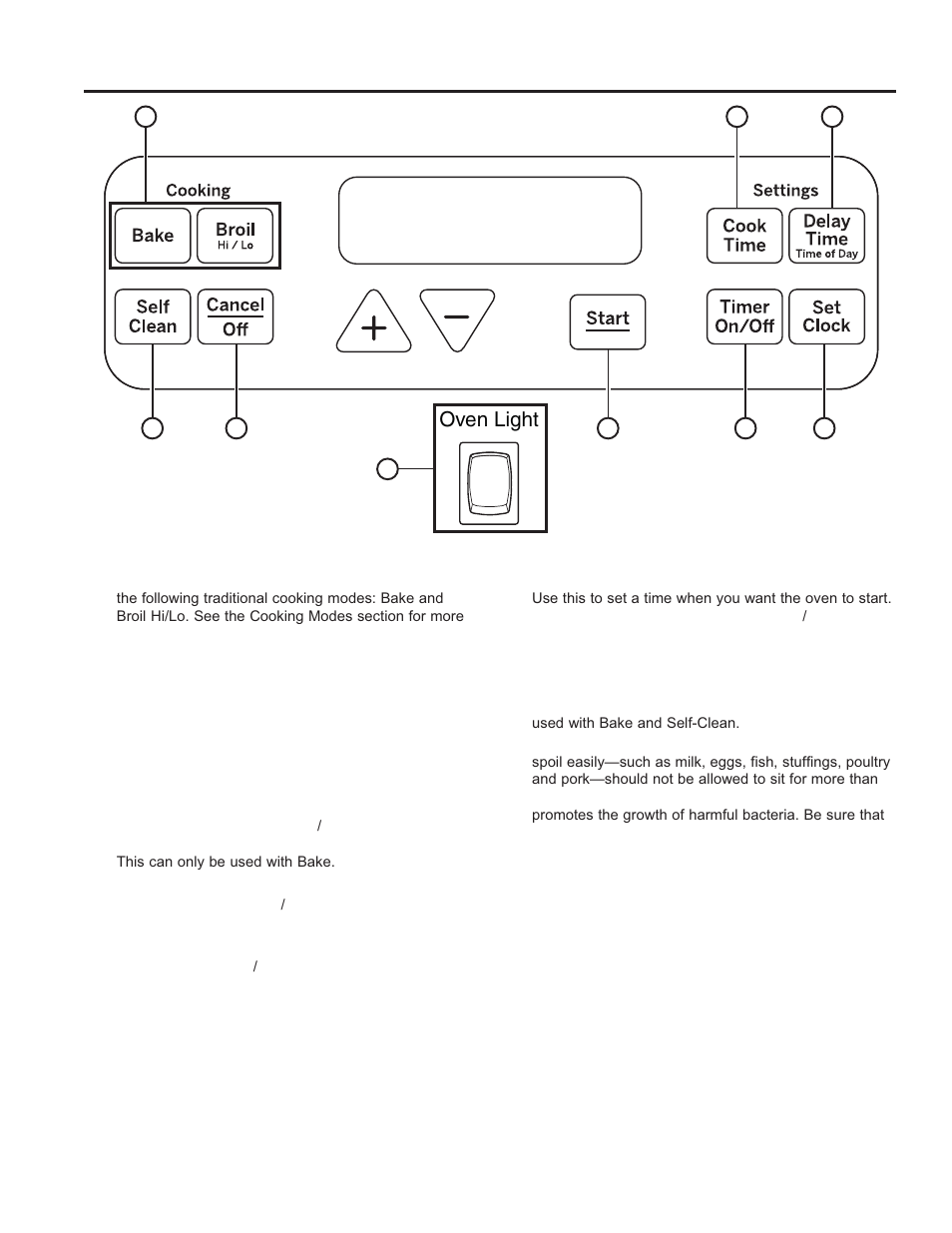 Oven controls using the range: o ven contr ols | GE JM250DFBB User Manual | Page 10 / 40