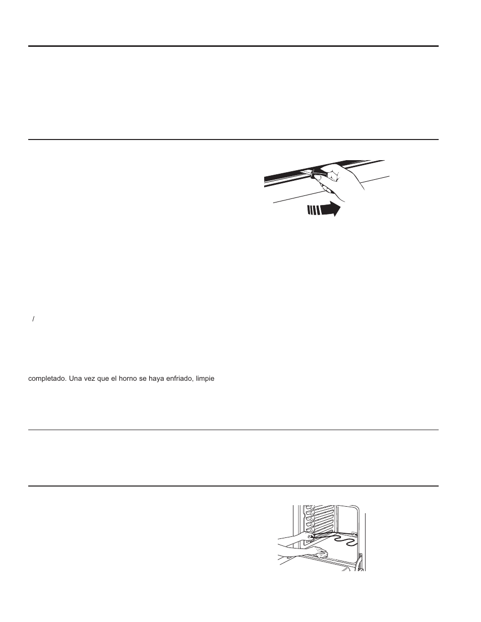 Limpieza de la cocina - interior | GE JM250DFBB User Manual | Page 37 / 40