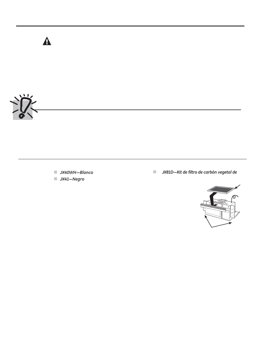 Advertencia, Marca pasos, Kits opcionales | GE PVM9179DFBB User Manual | Page 43 / 76