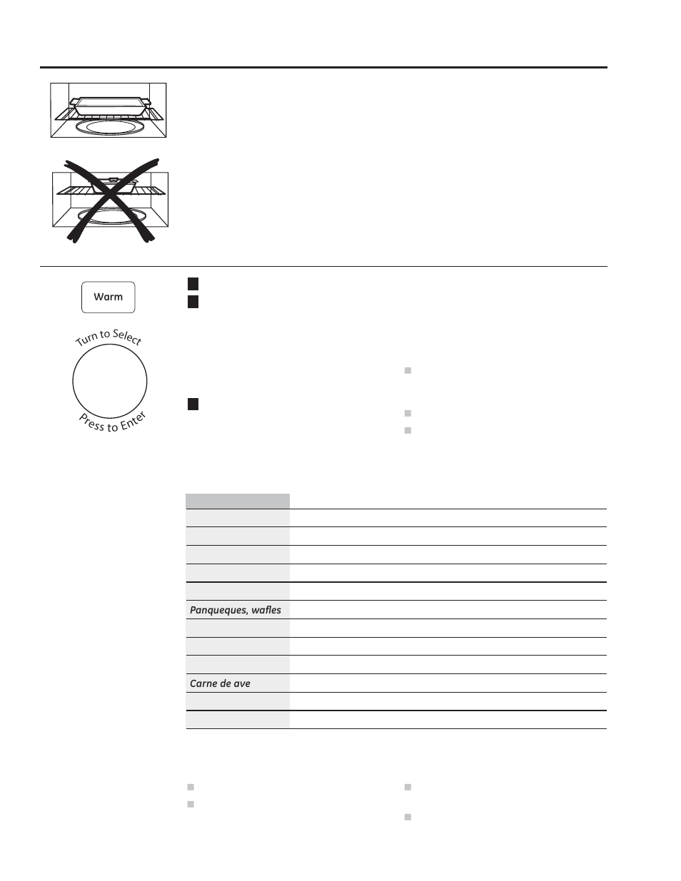 Acerca de la función “calentar | GE PVM9179DFBB User Manual | Page 61 / 76