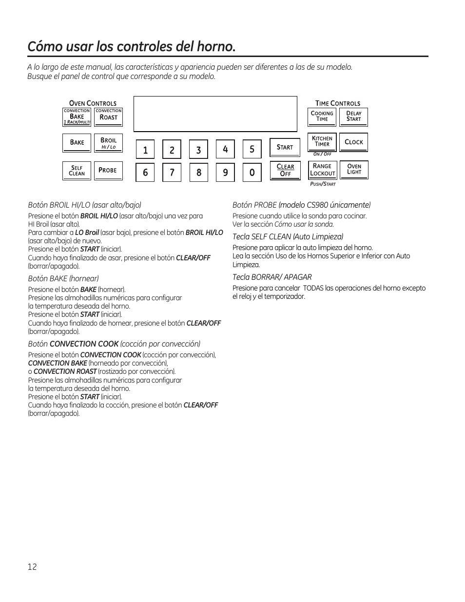 Cómo usar los controles del horno | GE CS975SDSS User Manual | Page 68 / 112