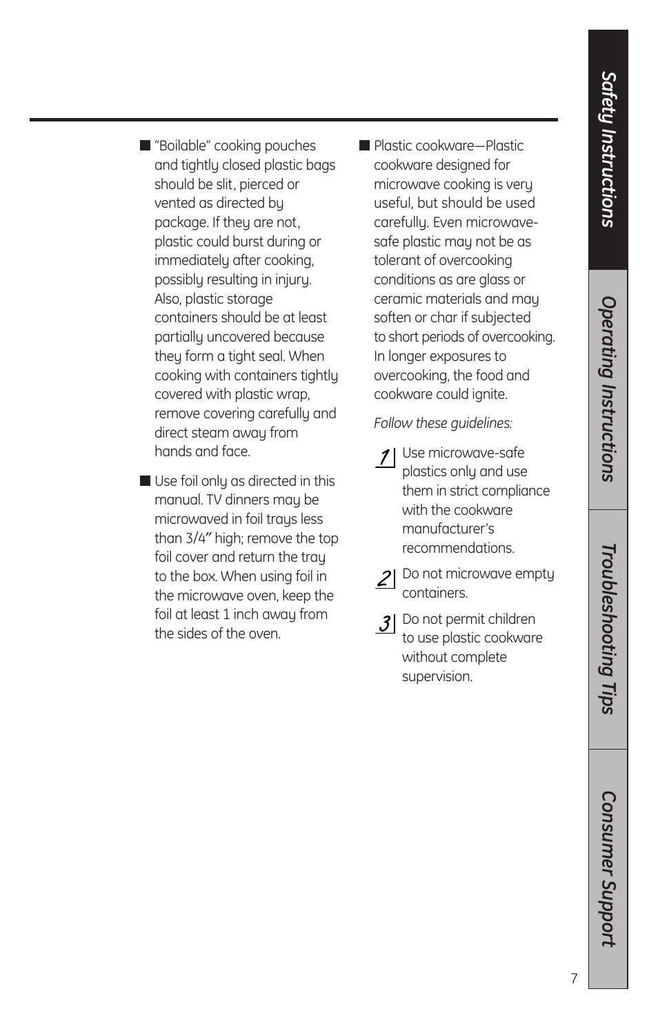 GE JES2051DNBB User Manual | Page 7 / 36