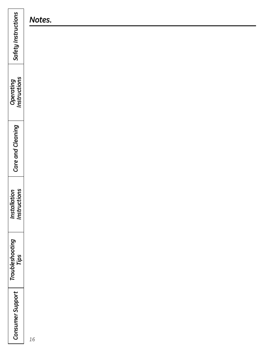 GE PCR06WATSS User Manual | Page 16 / 64