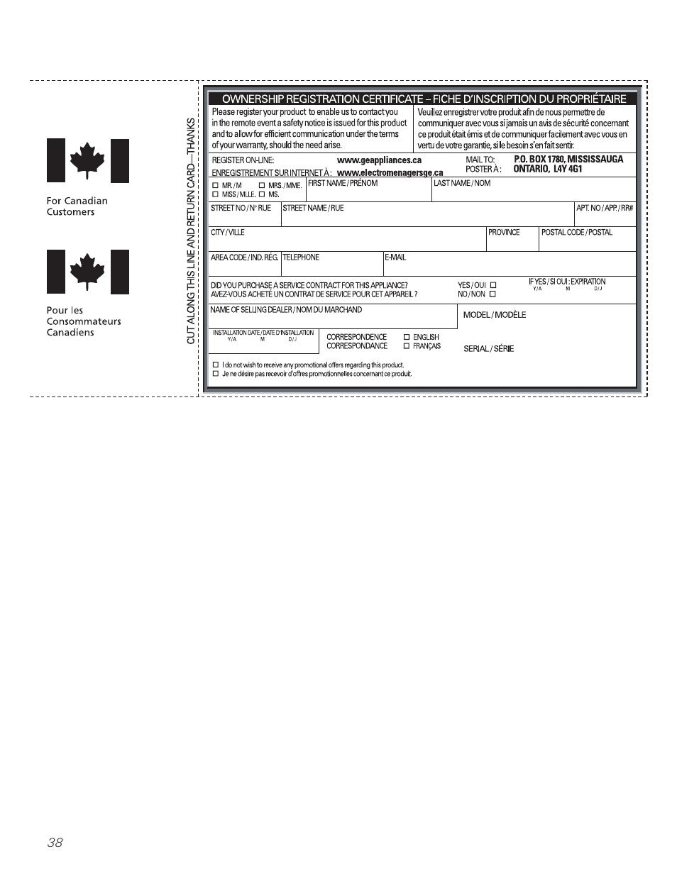 GE PCR06WATSS User Manual | Page 38 / 64