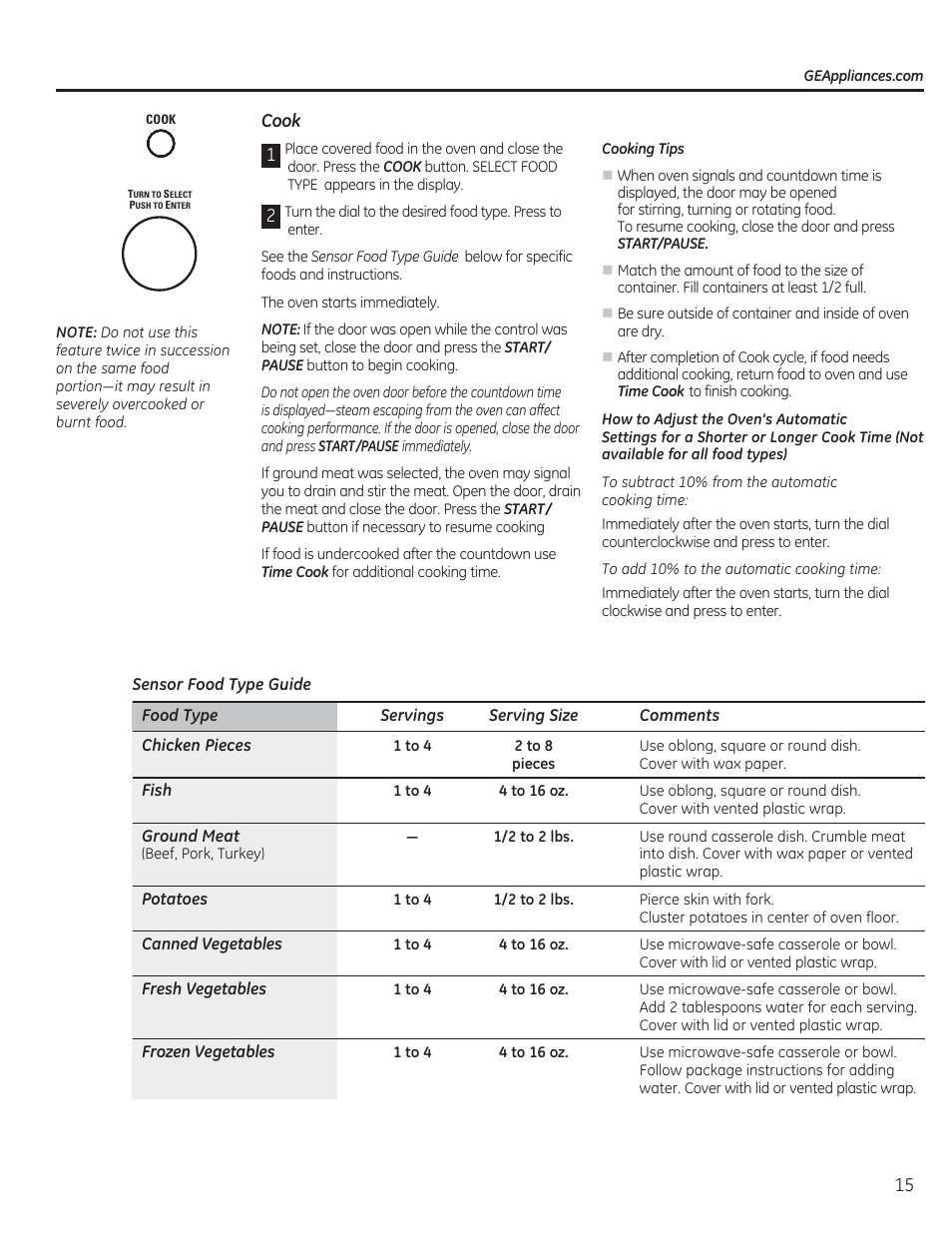 GE CEB1590SSSS User Manual | Page 15 / 64