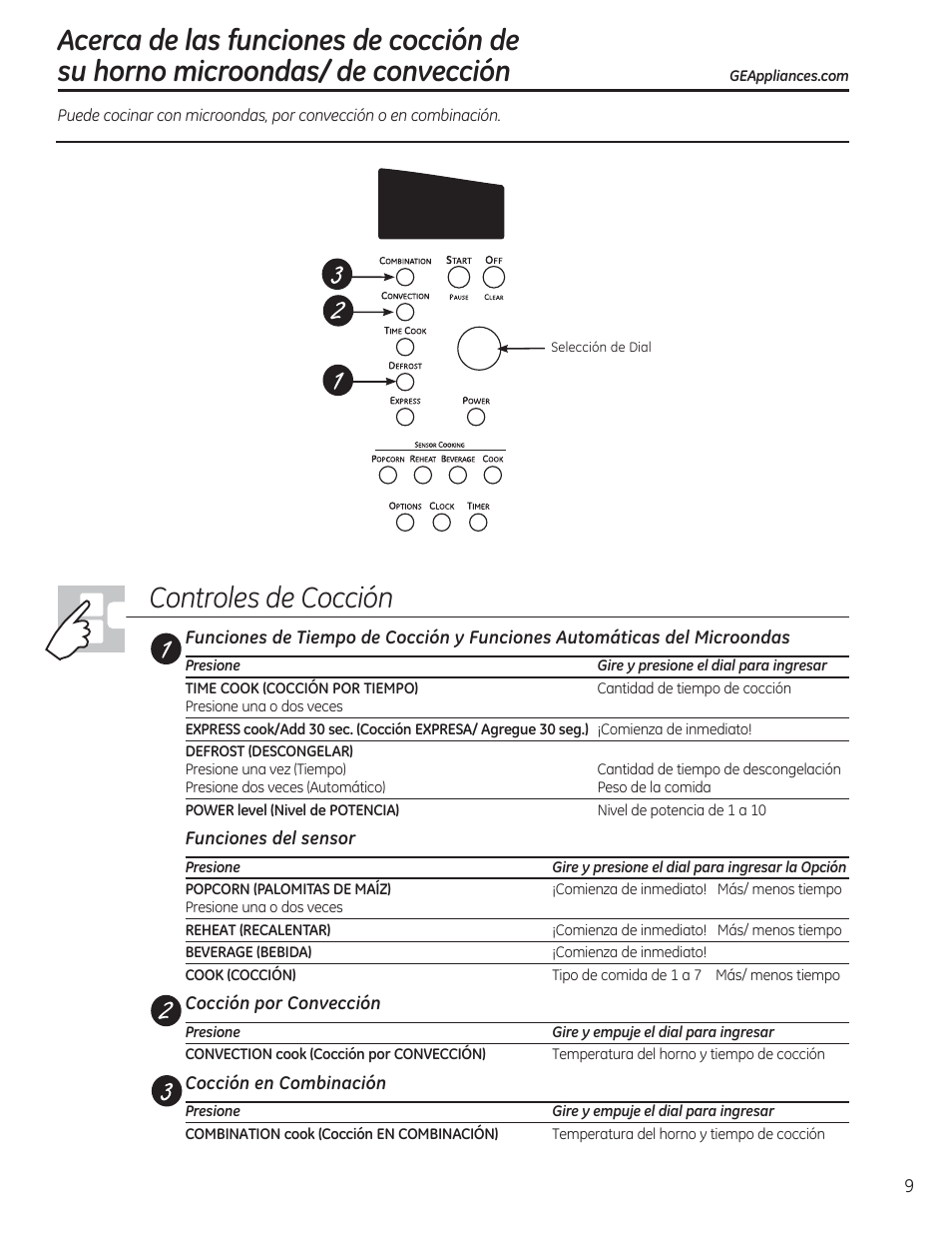 Controles de cocción | GE CEB1590SSSS User Manual | Page 41 / 64