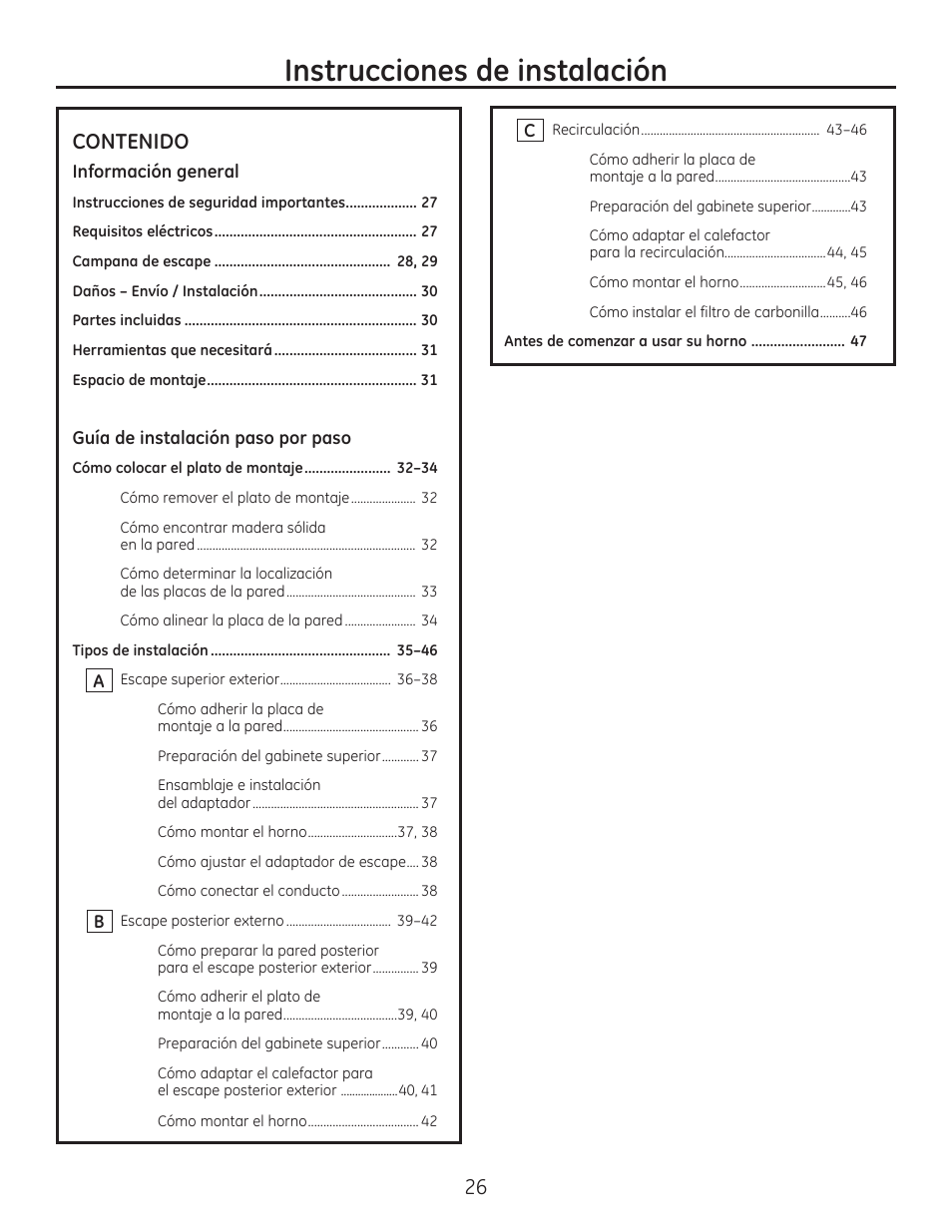 Qvwuxfflrqhvghlqvwdodflyq | GE CSA1201RSS User Manual | Page 26 / 48