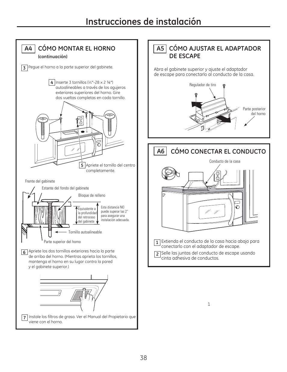 Qvwuxfflrqhvghlqvwdodflyq | GE CSA1201RSS User Manual | Page 38 / 48