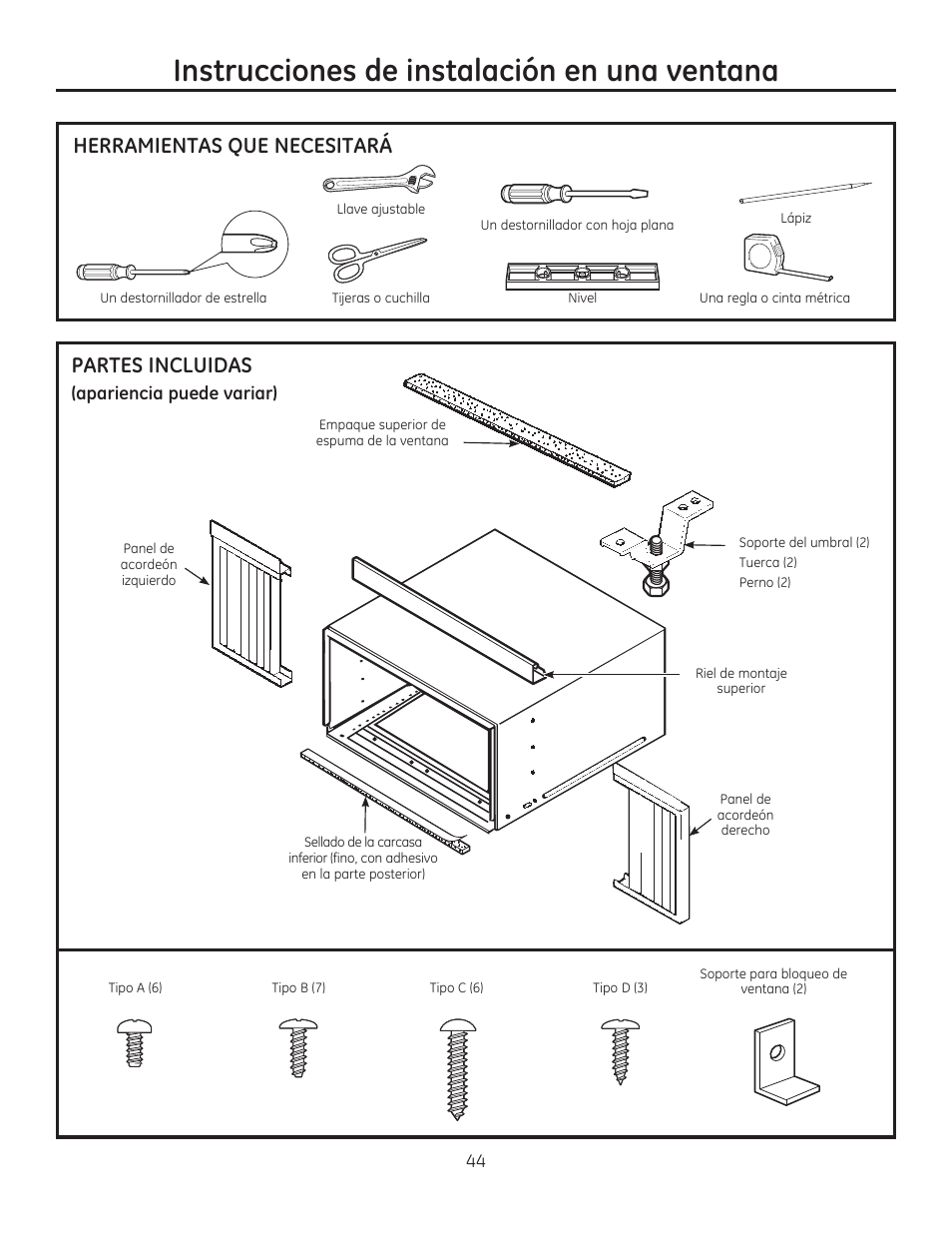 GE AEE08AR User Manual | Page 42 / 52