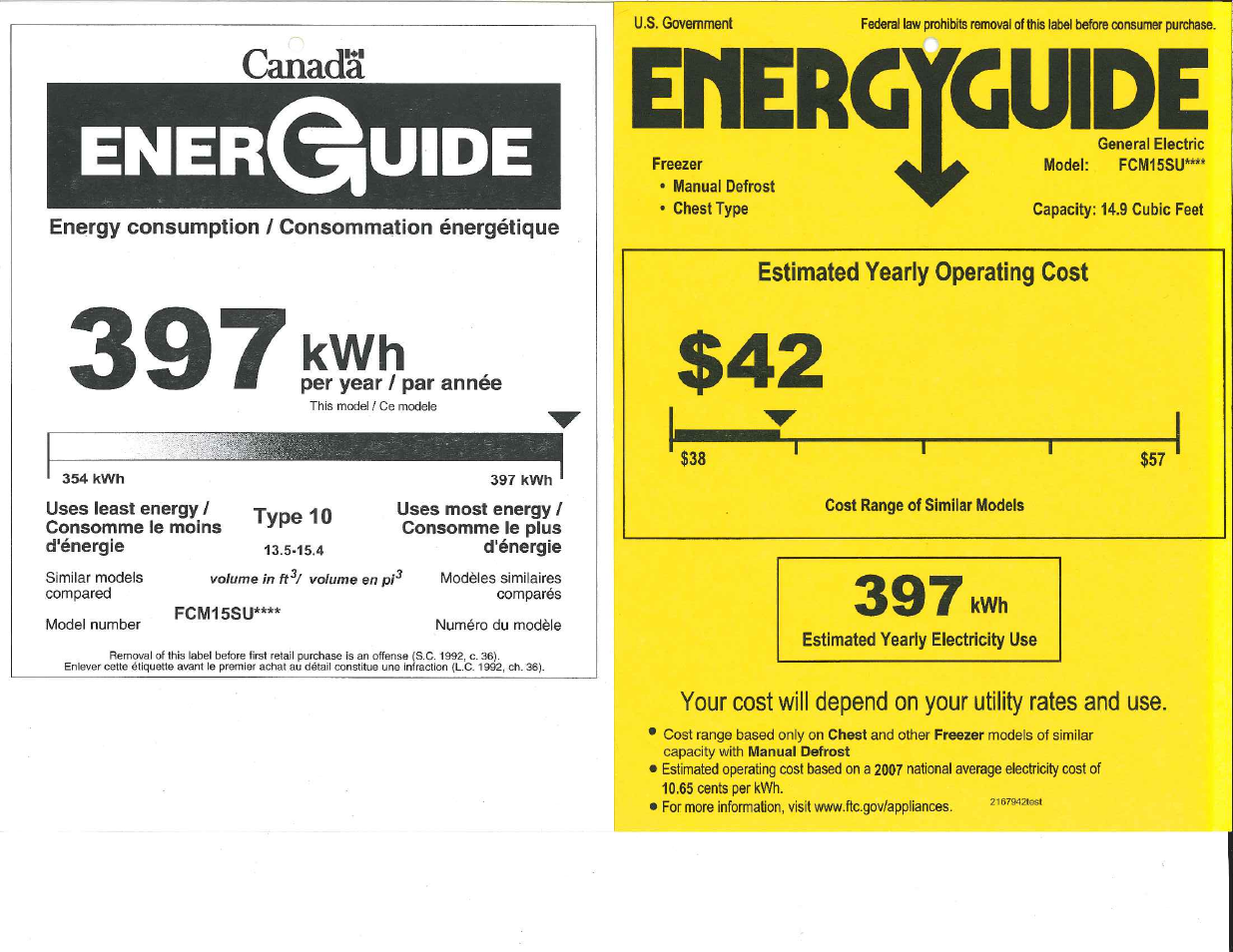 GE FCM15SUWW User Manual | 1 page