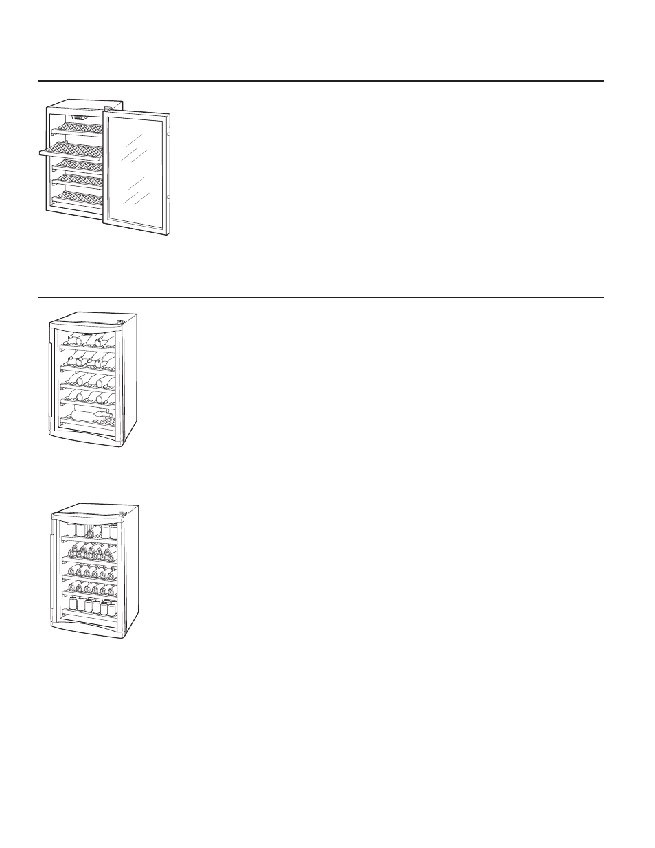 About the interior space | GE GVS04BDWSS User Manual | Page 6 / 28