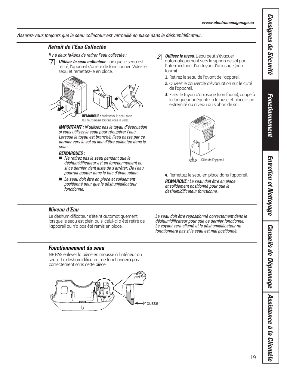 GE ADER50LQ User Manual | Page 19 / 36