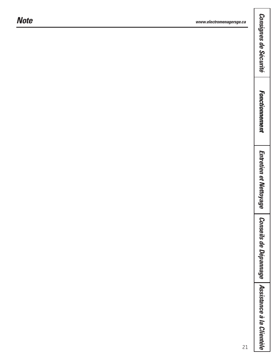 GE ADER50LQ User Manual | Page 21 / 36