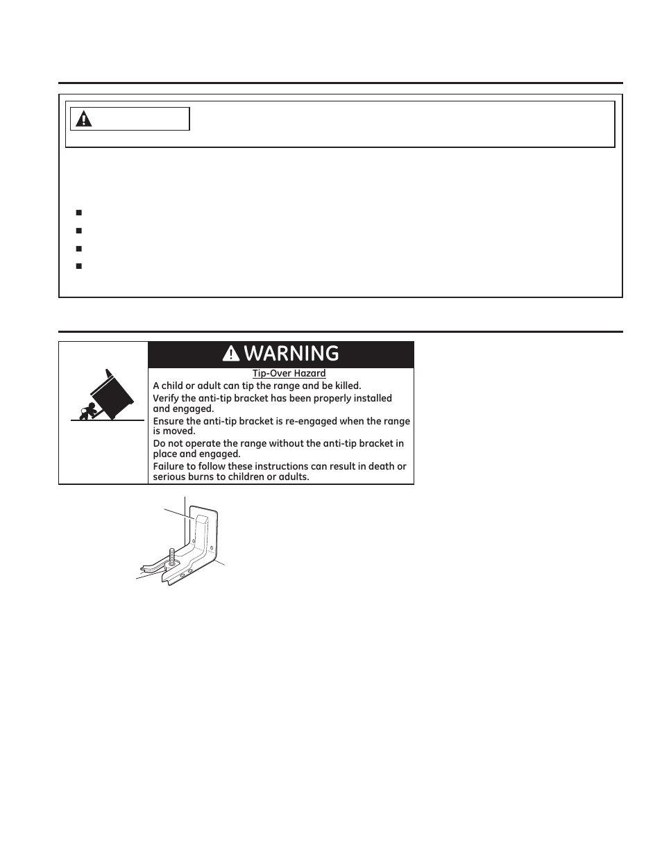 Safe ty informa tion, Warning | GE JGBS14PCFWW User Manual | Page 2 / 48
