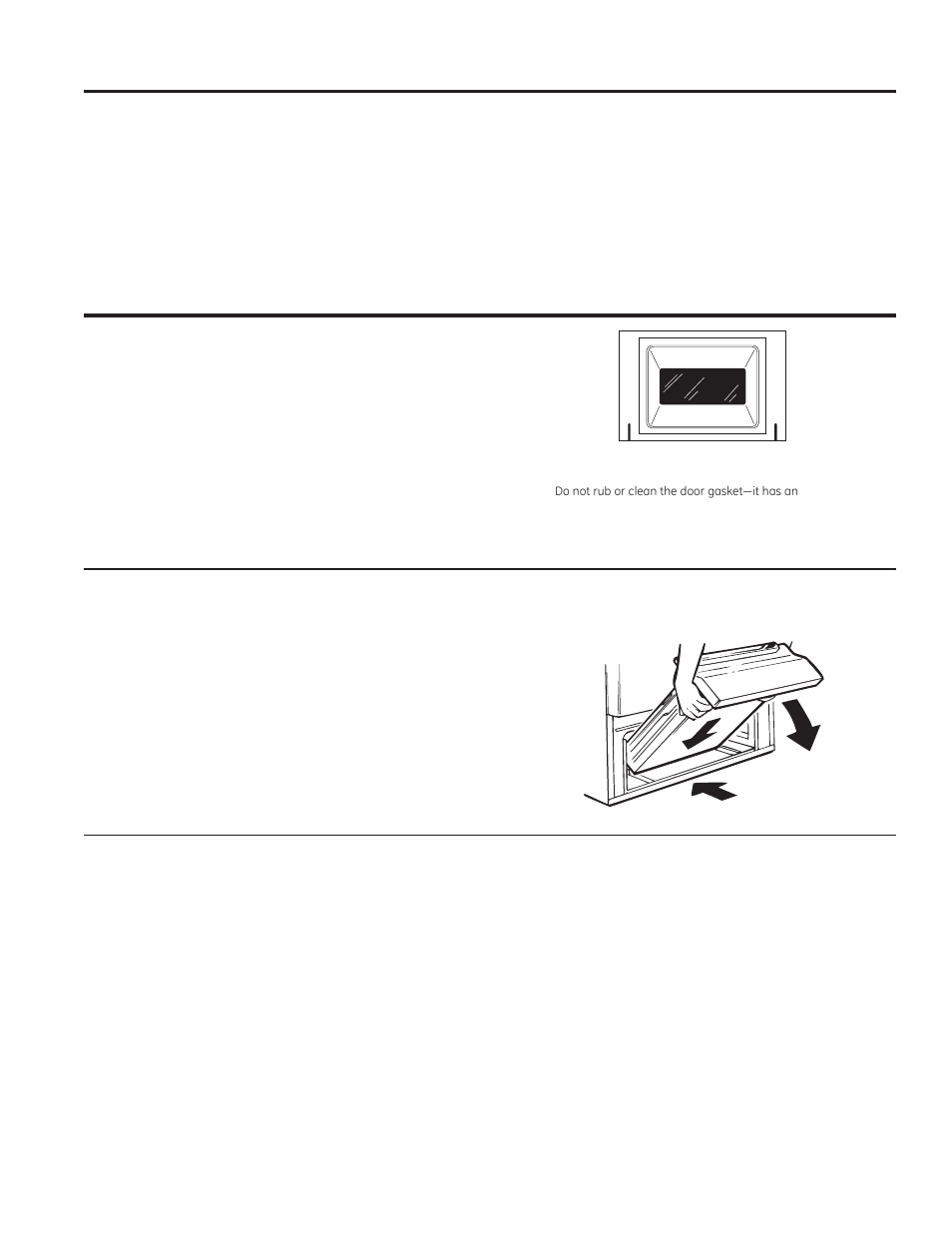 Care and cle aning, Cleaning the door and draw er, Cleaning the cooktop (cont.) | Cleaning the cook top, Cleaning the door and drawer | GE JGBS14PCFWW User Manual | Page 20 / 48