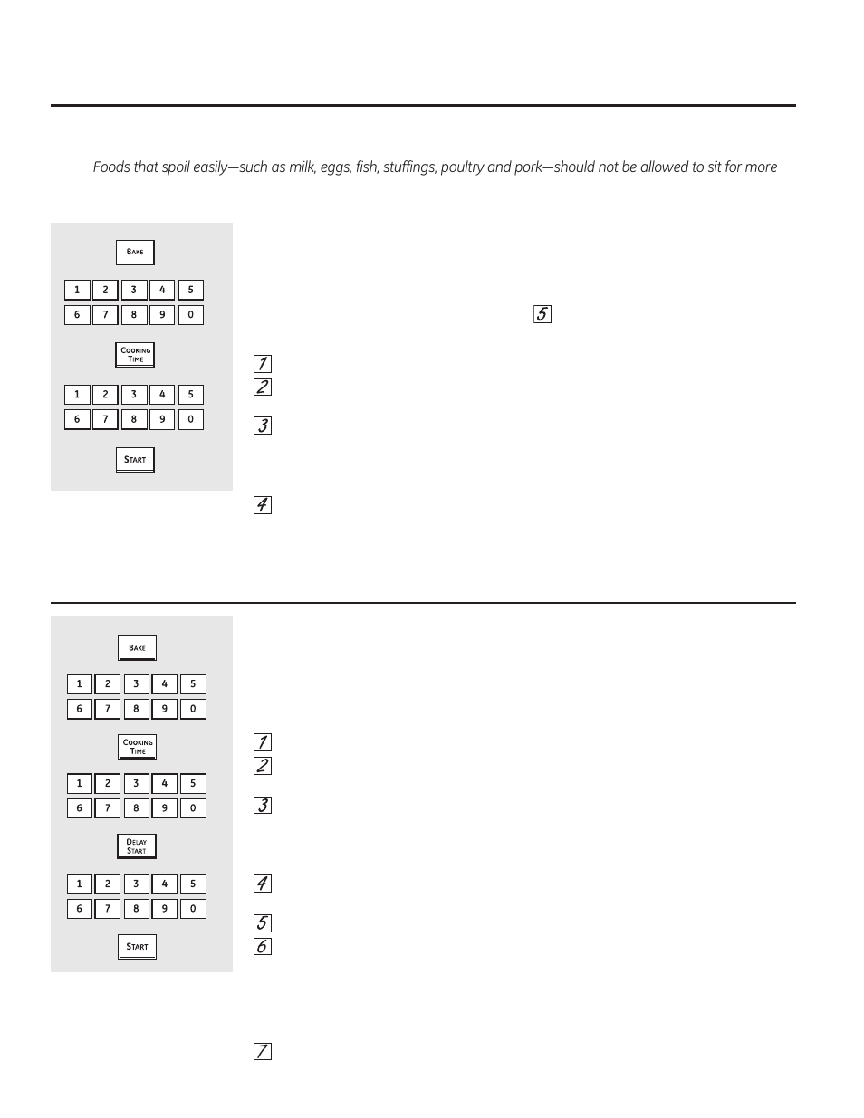 Using the timed baking and roasting features | GE CT918STSS User Manual | Page 10 / 68